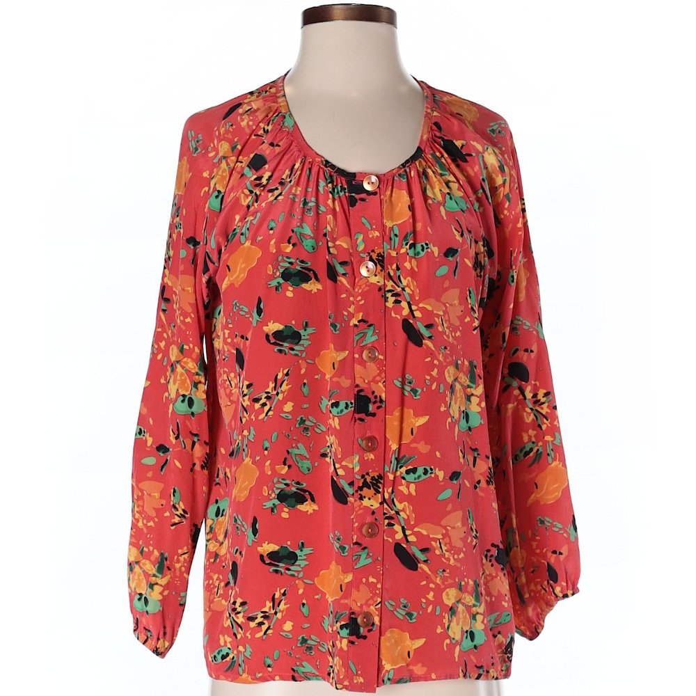 Anthropologie Silk Top